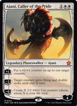 Ajani, Caller of the Pride M Foundations 134 NM - Image 1