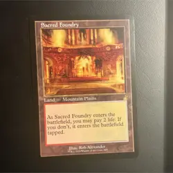Wizards of the Coast Sacred Foundry Red White Rare Retro Ravnica Remastered - Image 1