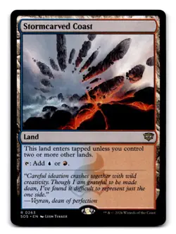 Stormcarved Coast #263 Rare Secrets of Strixhaven Magic: The Gathering Near Mint - Image 1