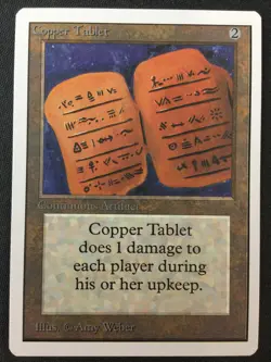 MTG Unlimited Edition Copper Tablet LP NO RESERVE AUCTION! MAGIC - Image 1