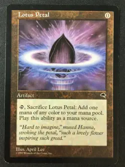 MTG Tempest #294 Lotus Petal MP NO RESERVE AUCTION! MAGIC - Image 1