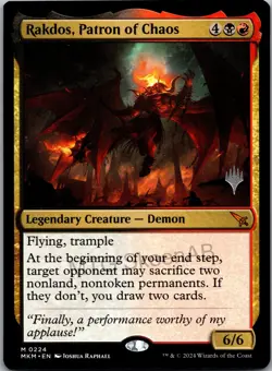 MTG SkeenAB Rakdos Patron of Chaos PACK PROMO from MkM. NM. - Image 1