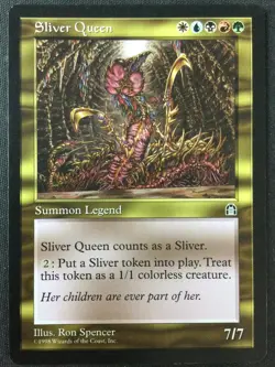 MTG Stronghold Sliver Queen RESERVED LIST NM NO RESERVE AUCTION! MAGIC - Image 1