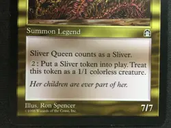 MTG Stronghold Sliver Queen RESERVED LIST NM NO RESERVE AUCTION! MAGIC - Image 4
