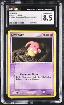CGC 8.5 Slowpoke 2004 EX Fire Red & Leaf Green 80/112 Pokemon Card - Image 1