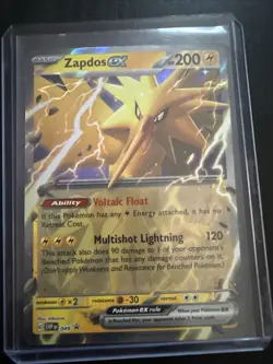 2023 Pokemon Card - Zapdos ex #49 SV 151 Promo Holographic - Image 2