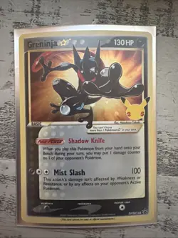 Pokemon Greninja SWSH144 Celebrations Gold Star Promo 25th Anniversary - Image 1