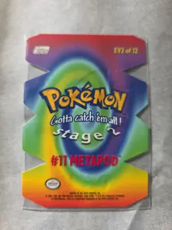 Metapod EV2 of 12 DIE CUT - Pokemon TOPPS - The Movie Animation - Image 4