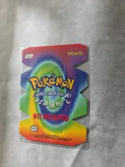Metapod EV2 of 12 DIE CUT - Pokemon TOPPS - The Movie Animation - Image 5
