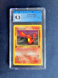 Pokemon CGC 9.5 MINT+ 2000 Charmander 1st Edition Team Rocket Card - Image 1