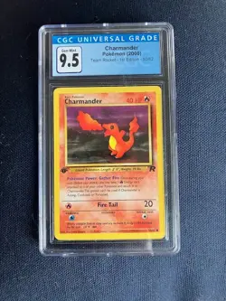 Pokemon CGC 9.5 MINT+ 2000 Charmander 1st Edition Team Rocket Card - Image 3