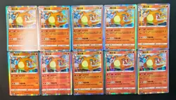 10 Lot pokemon TCG Chinese Card CC5aC 003/127 R Charizard XL92 - Image 1
