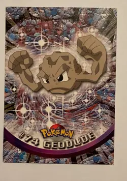 Topps Pokemon Series 1 Geodude #74 Foil First Appearance Edition Card - Image 1
