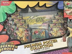 Pokemon TCG: Ascended Heroes Premium Poster Collection Mega Lucario Sealed Box - Image 2