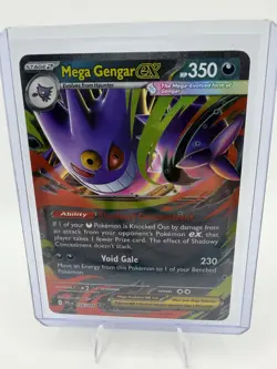Mega Gengar ex 056/094 Phantasmal Flames Ultra Rare Double Rare Pokemon - Image 1