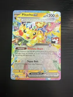 Pikachu EX 057/191 Play! Pokemon League Stamp Promo - Image 1