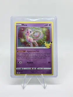 Pokemon Mew Holo Rare TCG Celebrations 25th Anniversary Card 2021 NM Condition - Image 1