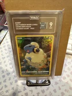 Pokemon TCG Mareep Crown Zenith Galarian Gallery Holo Rare Card GG34/GG70 - Image 1