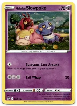 Galarian Slowpoke SWSH126 Holo Promo Sword & Shield Promo Pokemon Holo MP - Image 1