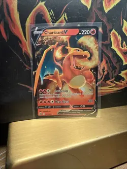 Pokemon Charizard V 220 HP Ultra Rare Holo Full Art Brilliant Stars 153/172 - Image 1