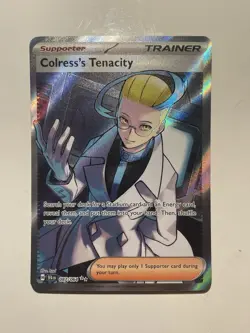 Pokemon Colress's Tenacity 087/064 Shrouded Fable Ultra Rare Full Art Holo - Image 1