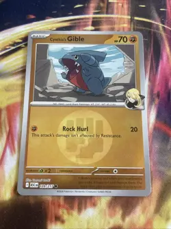 Cynthia’s Gible (Energy Symbol Pattern) 109/217 Reverse Holo Pokemon TCG NM - Image 1