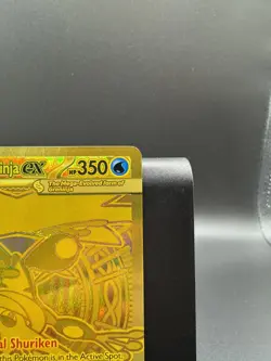 Pokemon Mega Greninja ex Chaos Rising Full Art Gold Holo 122/086 - Image 4