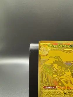 Pokemon Mega Greninja ex Chaos Rising Full Art Gold Holo 122/086 - Image 5