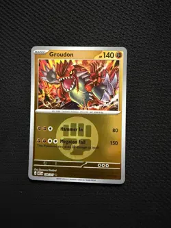 Groudon (Energy Symbol) 108/217 Holo Ascended Heroes Pokemon Reverse Holo NM - Image 1