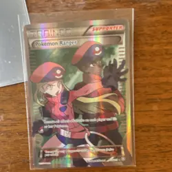Pokemon Ranger Full Art Ultra Rare Holo Trainer-Supporter 113/114 XY Steam Siege - Image 1