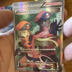 Pokemon Ranger Full Art Ultra Rare Holo Trainer-Supporter 113/114 XY Steam Siege - Image 2