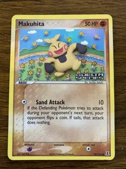 Makuhita EX Delta Species 75/113 Reverse Holo Stamped - Image 1