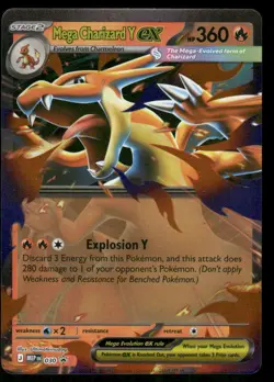 2025 Mega Charizard Y ex - 030 Promo Holo NM ME: Mega Evolution Promo Pokemon - Image 1