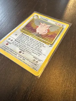 Pokemon TCG Clefable 005/130 Base Set 2 Holo *SWIRL* NM - Image 2