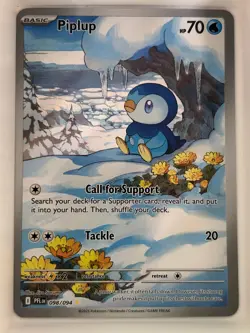 Piplup 098/094 Illustration Rare Phantasmal Flames Pokemon NM - Image 1