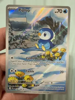 Pokemon Piplup 98/94 Phantasmal Flames Illustration Rare Near Mint - Image 1
