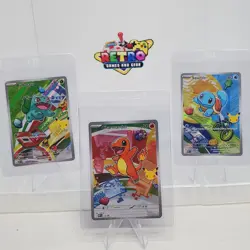Charmander Squirtle Bulbasaur 37 38 39 First Partner 30th 1st Gen set Pokemon - Image 1