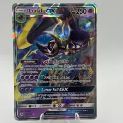 Pokemon TCG Lunala GX Full Art Holo Rare 250 HP 66/149 Sun & Moon English - Image 1
