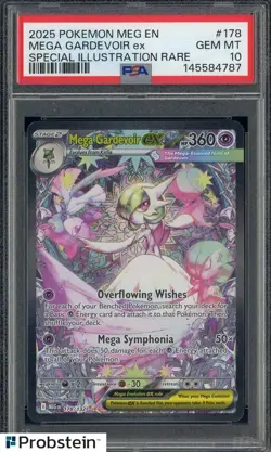 2025 Pokemon MEG EN Special Illustration Rare #178 Mega Gardevoir ex PSA 10 - Image 1
