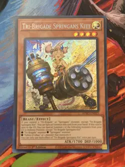 Konami Yu-Gi-Oh! TCG Tri-Brigade Springans Kitt BPRO-EN025 1st Ed Secret - Image 1