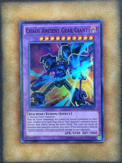 Yugioh Chaos Ancient Gear Giant RATE-EN041 Super Rare NM - Image 1