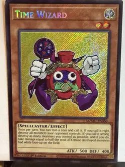 Yugioh Time Wizard MZMU-EN060 Secret Rare 1st Edition NM - Image 1