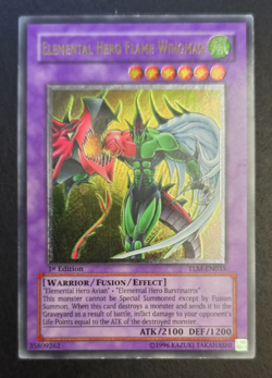 Elemental Hero Flame Wingman TLM-EN035 Ultimate Rare 1st Edition SILVER STAMP - Image 1