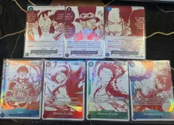 One Piece OP13 - 3rd Anniversary Treasure Campaign Promo Card Set (7 Cards) - Image 1