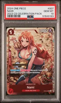 One Piece Nami CHAMPIONSHIP 2023 CELEBRATION PACK PSA 10 - Image 1