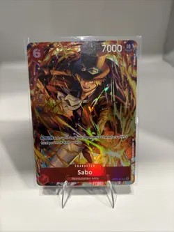 One Piece Illustration Box 5 : Sabo OP05-007 SR Super Rare Alt Art Promo English - Image 1