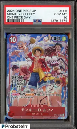 2025 One Piece JPN One Piece Day Dallas #006 Monkey D Luffy PSA 10 GEM MINT - Image 1
