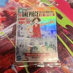 Monkey.D.Luffy (055) (College Basketball US Voyage) P-055 One Piece Promotion... - Image 1