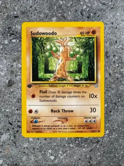 Pokemon TCG Cards 1st Edition Sudowoodo 77/111 Neo Genesis NM - Image 1