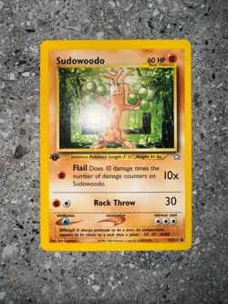 Pokemon TCG Cards 1st Edition Sudowoodo 77/111 Neo Genesis NM - Image 3